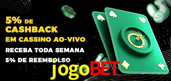 Promoções do cassino ao Vivo jogobet